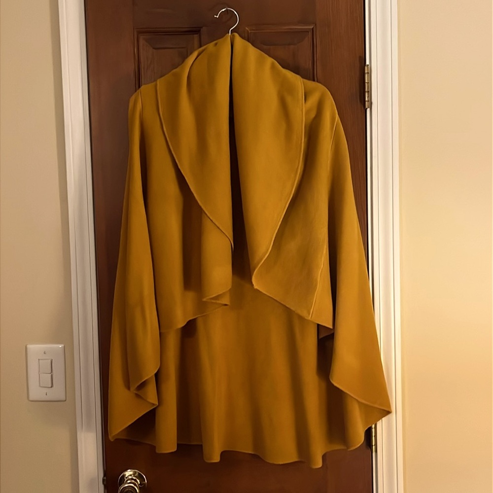 Anthropologie mustard yellow sweater